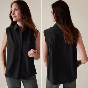 Athleta Black Sleeveless Tank Top